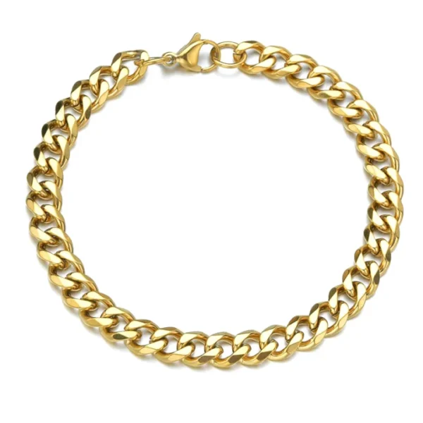 925 Sterling Silver 10MM Square Buckle Bracelet - Image 3